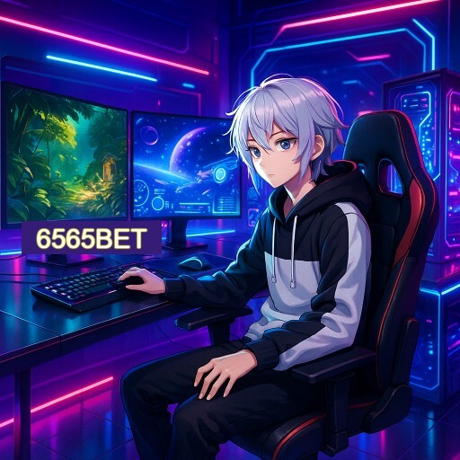Imagem promocional do app oficial 6565BET destacando a conveniência de jogar cassino online pelo celular ou navegador
