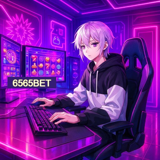 Imagem promocional do app oficial 6565BET destacando a conveniência de jogar cassino online pelo celular ou navegador