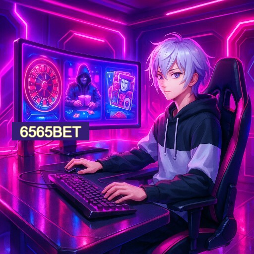 Imagem promocional do app oficial 6565BET destacando a conveniência de jogar cassino online pelo celular ou navegador