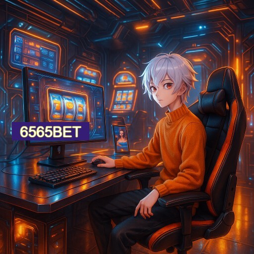 Imagem promocional do app oficial 6565BET destacando a conveniência de jogar cassino online pelo celular ou navegador